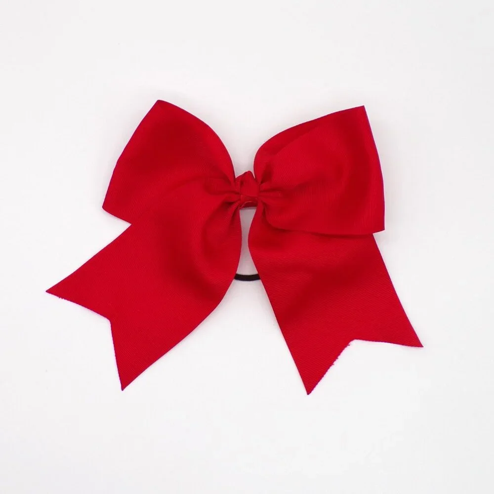 Cheer Hair Bow Lot Of 6 Girls Ribbon Bows Holiday Pageant Dance 7